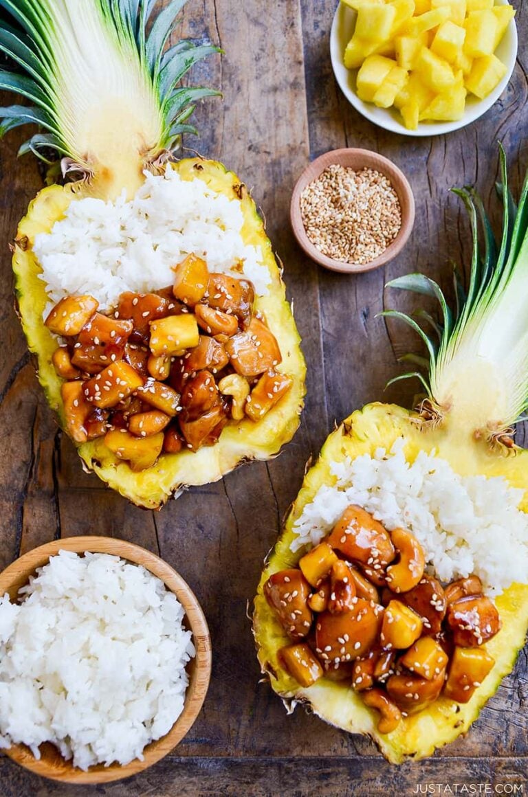 Sticky Pineapple Chicken Just a Taste