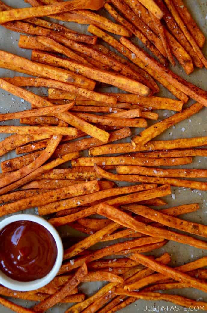 Baked Sweet Potato Fries Just a Taste