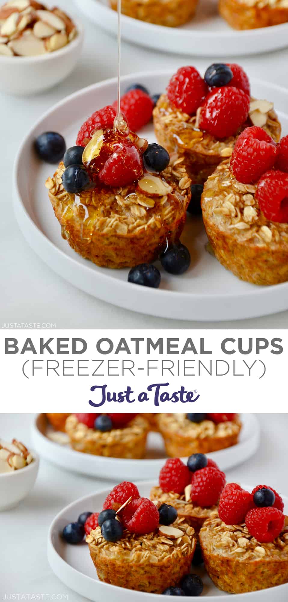 Baked Oatmeal Cups (FreezerFriendly) Just a Taste