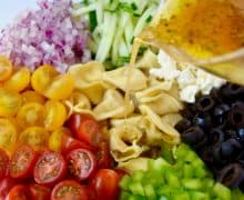 Greek Tortellini Pasta Salad