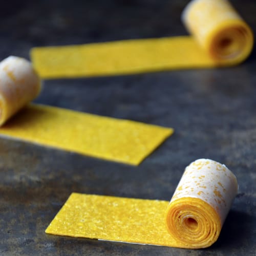 Healthy Homemade Mango Fruit Roll-Ups