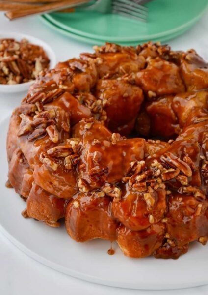 The best monkey bread studded with pecans
