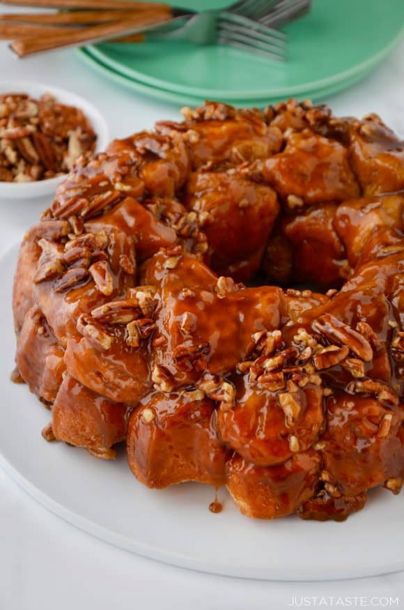 The best monkey bread studded with pecans