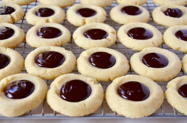 Chocolate Thumbprint Cookies Just a Taste