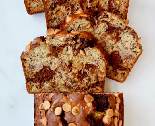 Chocolate Peanut Butter Banana Bread