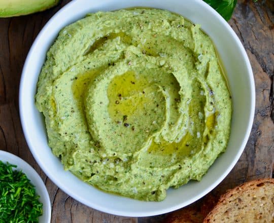Green Goddess Avocado Hummus