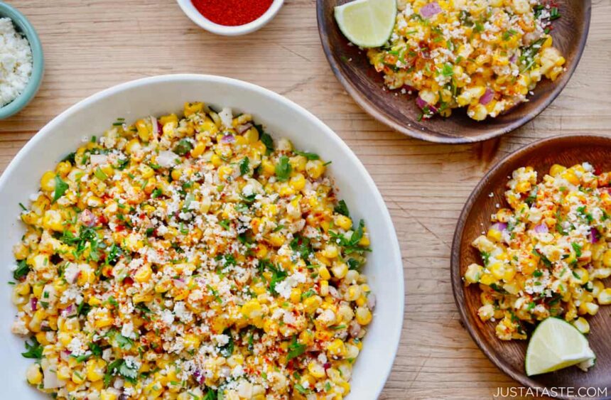 Elote Corn Salad Just a Taste