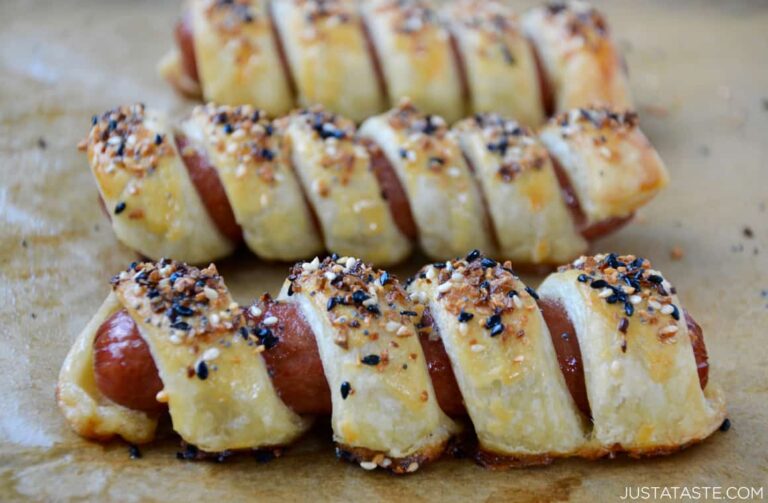 Everything Puff Pastry Pigs In a Blanket Just a Taste