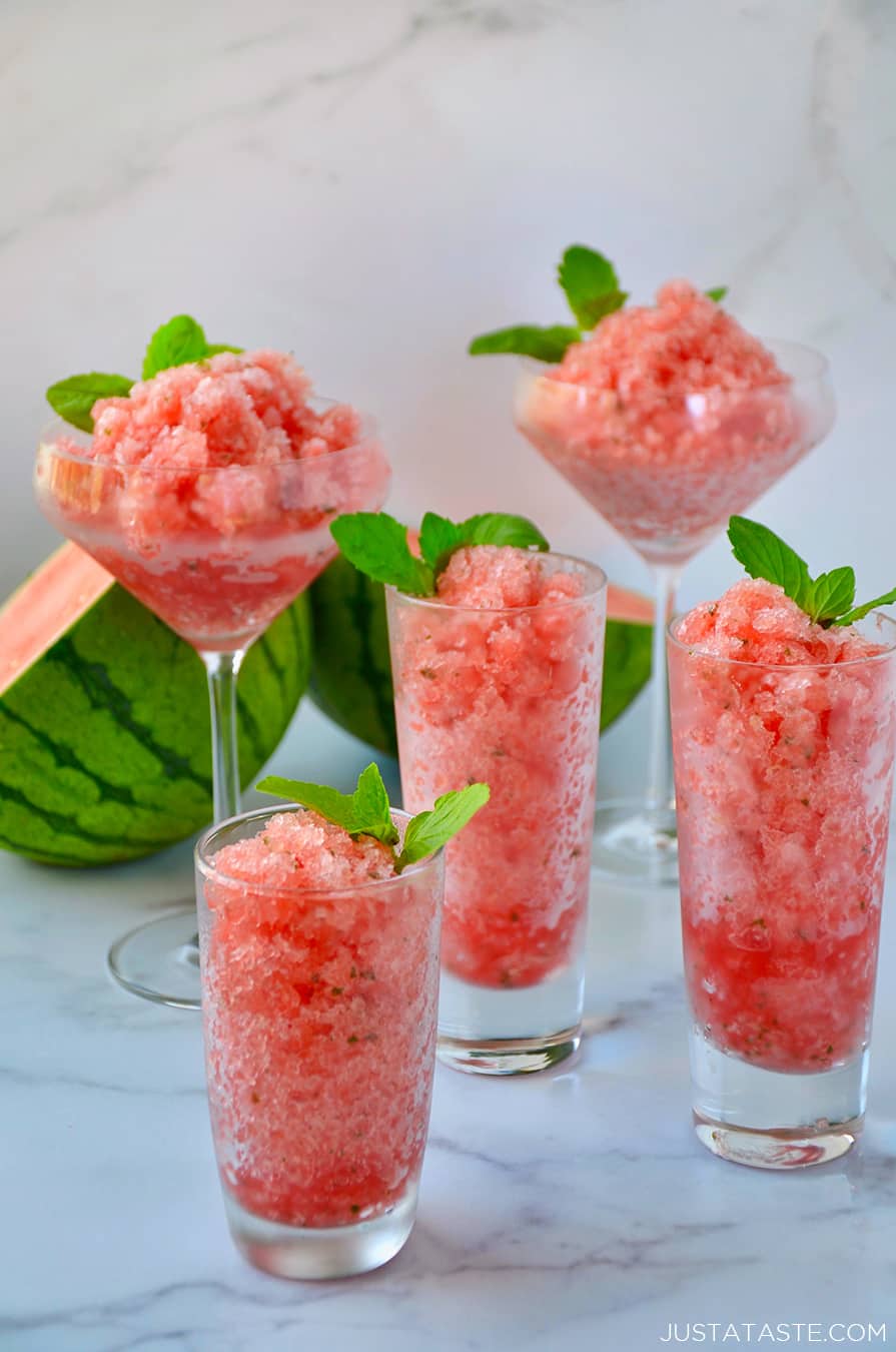 Boozy Watermelon Granita Just a Taste