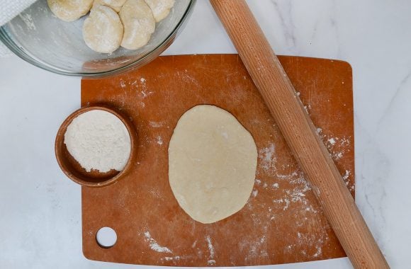 How to roll out flour tortillas