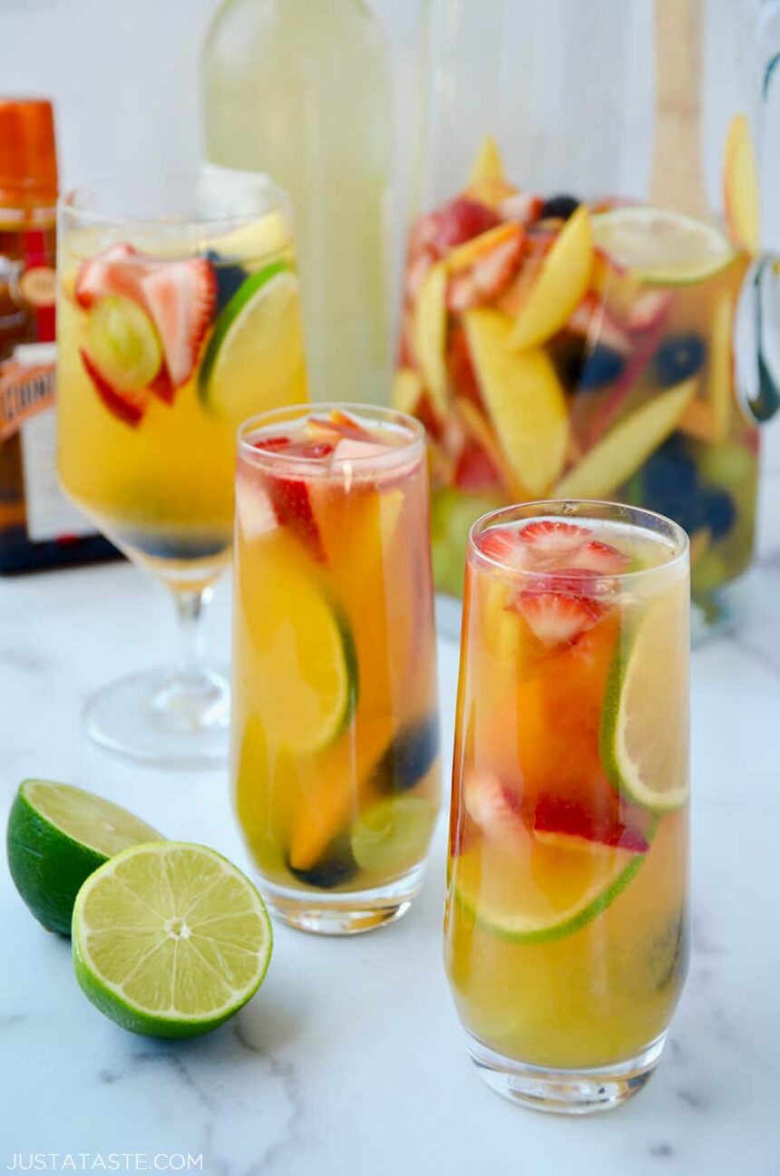 White Sangria for All Seasons Just a Taste