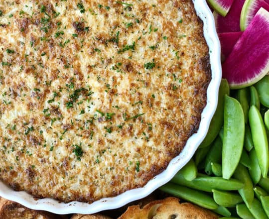 Warm and Cheesy Onion Dip