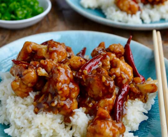 Easy General Tso’s Cauliflower