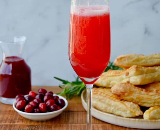 Cranberry Champagne Cocktail
