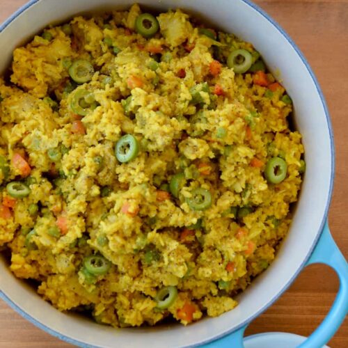 chicken and yellow rice in ninja foodi
