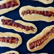 Easy Bacon Pancake Dippers on griddle