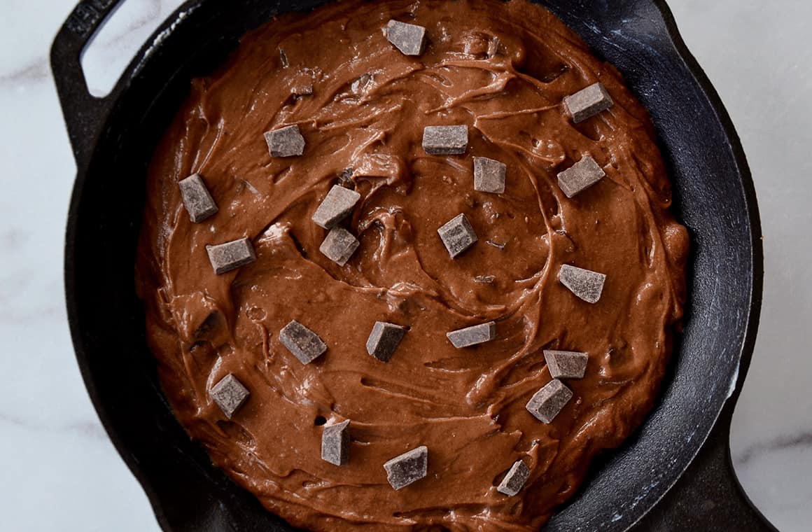 Quick and Easy Skillet Brownie Just a Taste