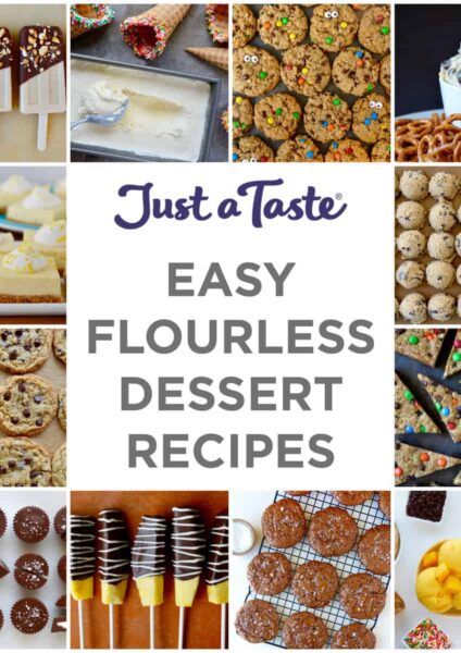 Collage of Easy Flourless Desserts Recipes