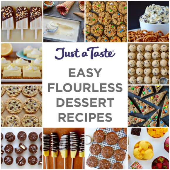 Collage of Easy Flourless Desserts Recipes