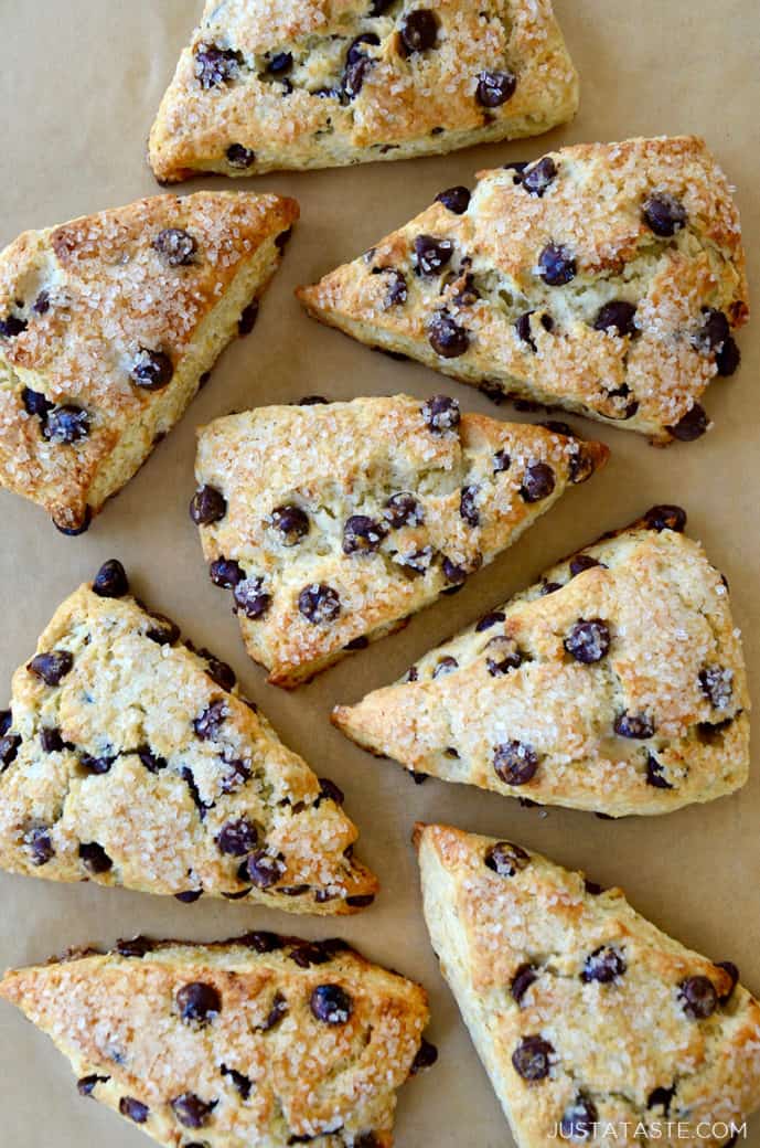 Sour Cream Chocolate Chip Scones Just a Taste