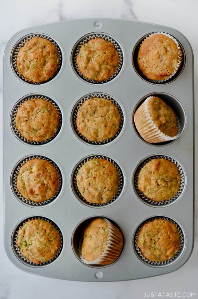 Zucchini Banana Muffins Just a Taste