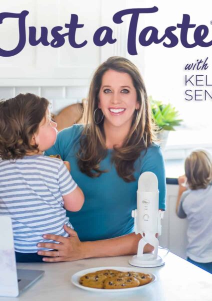 Kelly Senyei and kids on The Just a Taste Podcast