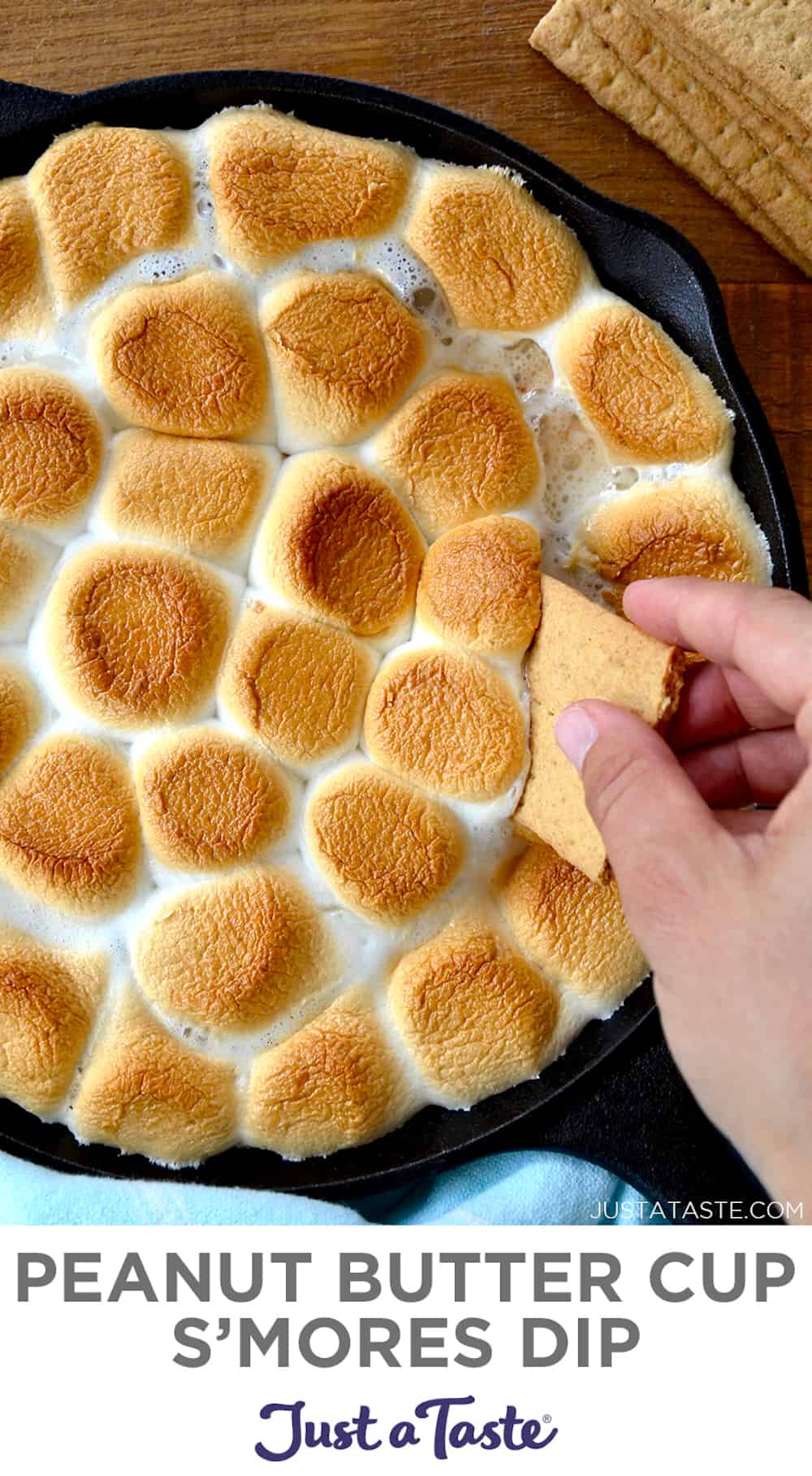 Peanut Butter Cup S'mores Dip Just a Taste