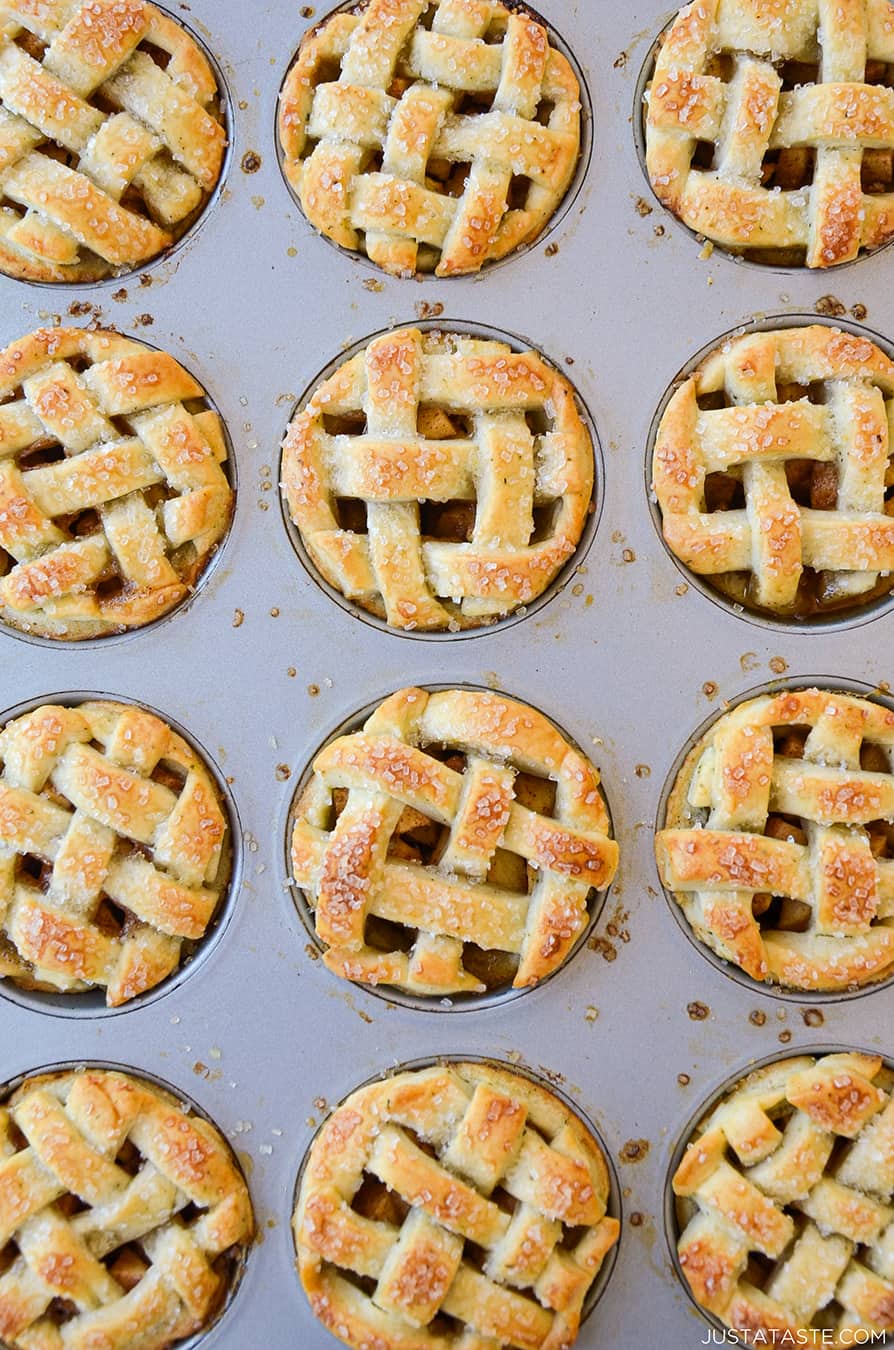 Muffin Tin Mini Apple Pies - Just a Taste