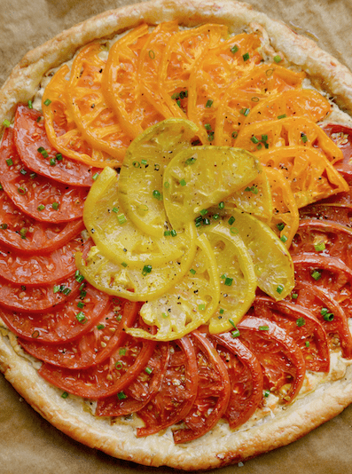 Cheesy Tomato Tart