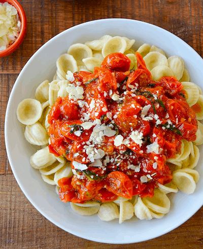 Quick Cherry Tomato Pasta Sauce