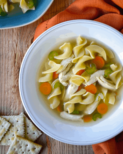 Slow Cooker Chicken Noodle Soup 