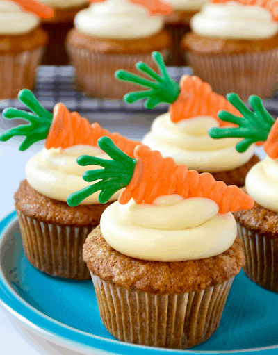 Carrot Cupcake With Cream Cheese Frosting