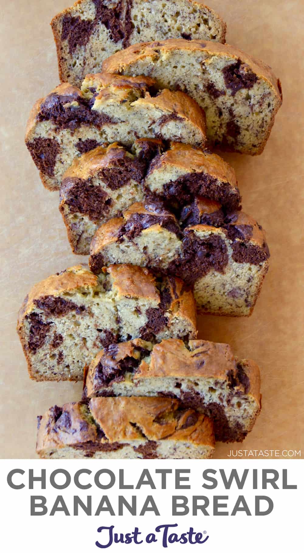 Chocolate Swirl Banana Bread Just a Taste