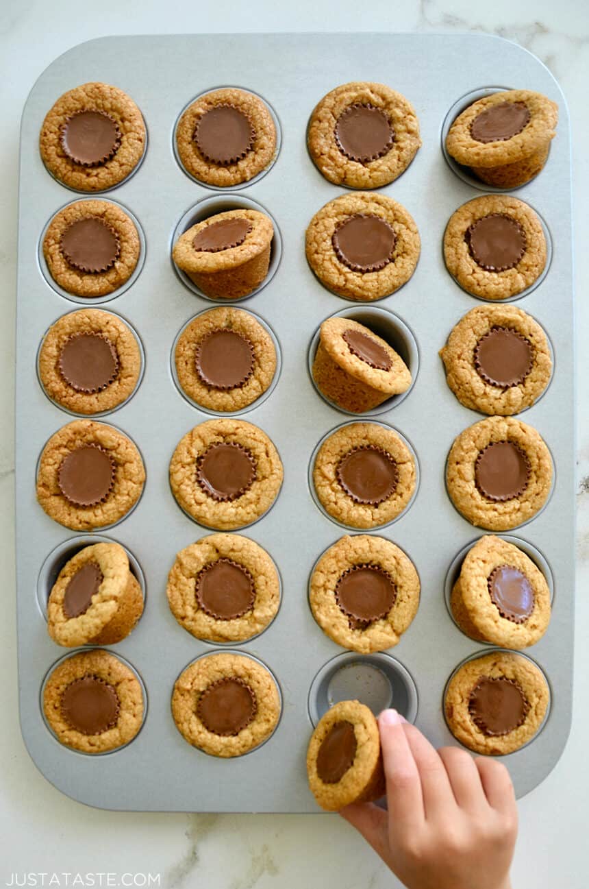 Easy Peanut Butter Cup Cookies Just a Taste