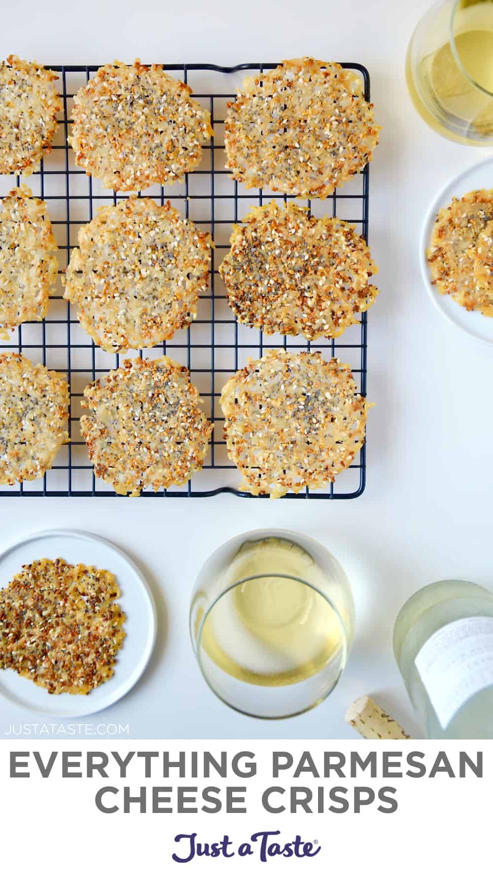 Everything Parmesan Cheese Crisps Just a Taste