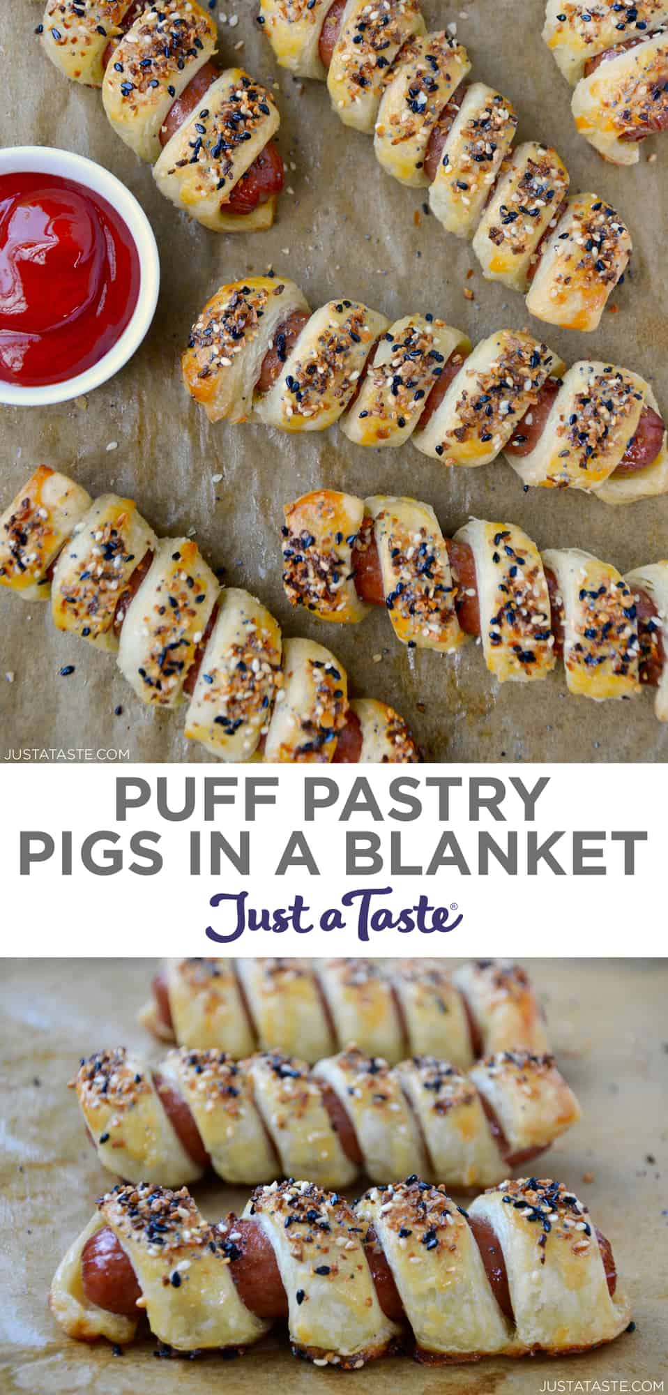 Everything Puff Pastry Pigs In a Blanket Just a Taste