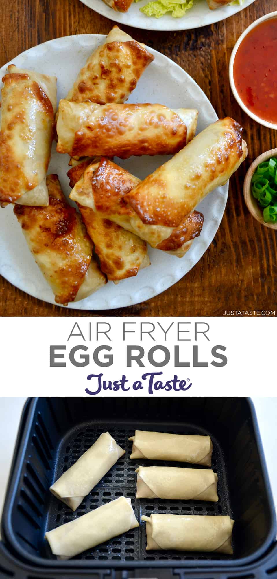 Air Fryer Egg Rolls - Just a Taste