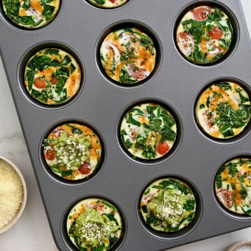Meal Prep Microwave Egg Cups (Freezer friendly!)