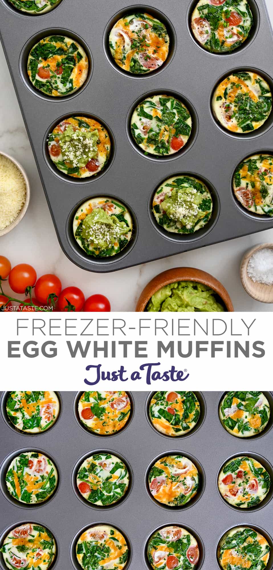 Freezer-Friendly Egg White Muffins - Just a Taste