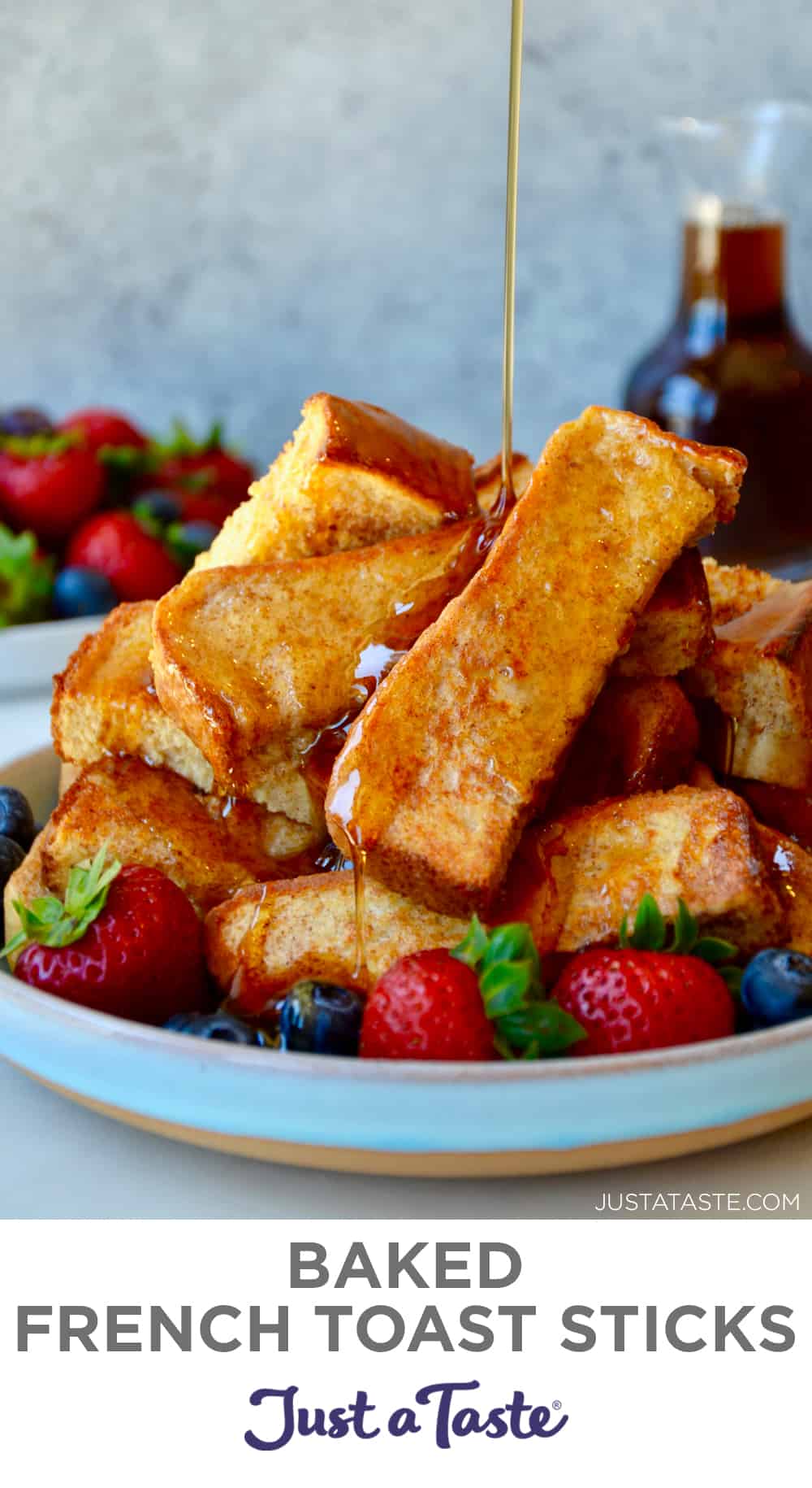 Baked French Toast Sticks (FreezerFriendly) Just a Taste