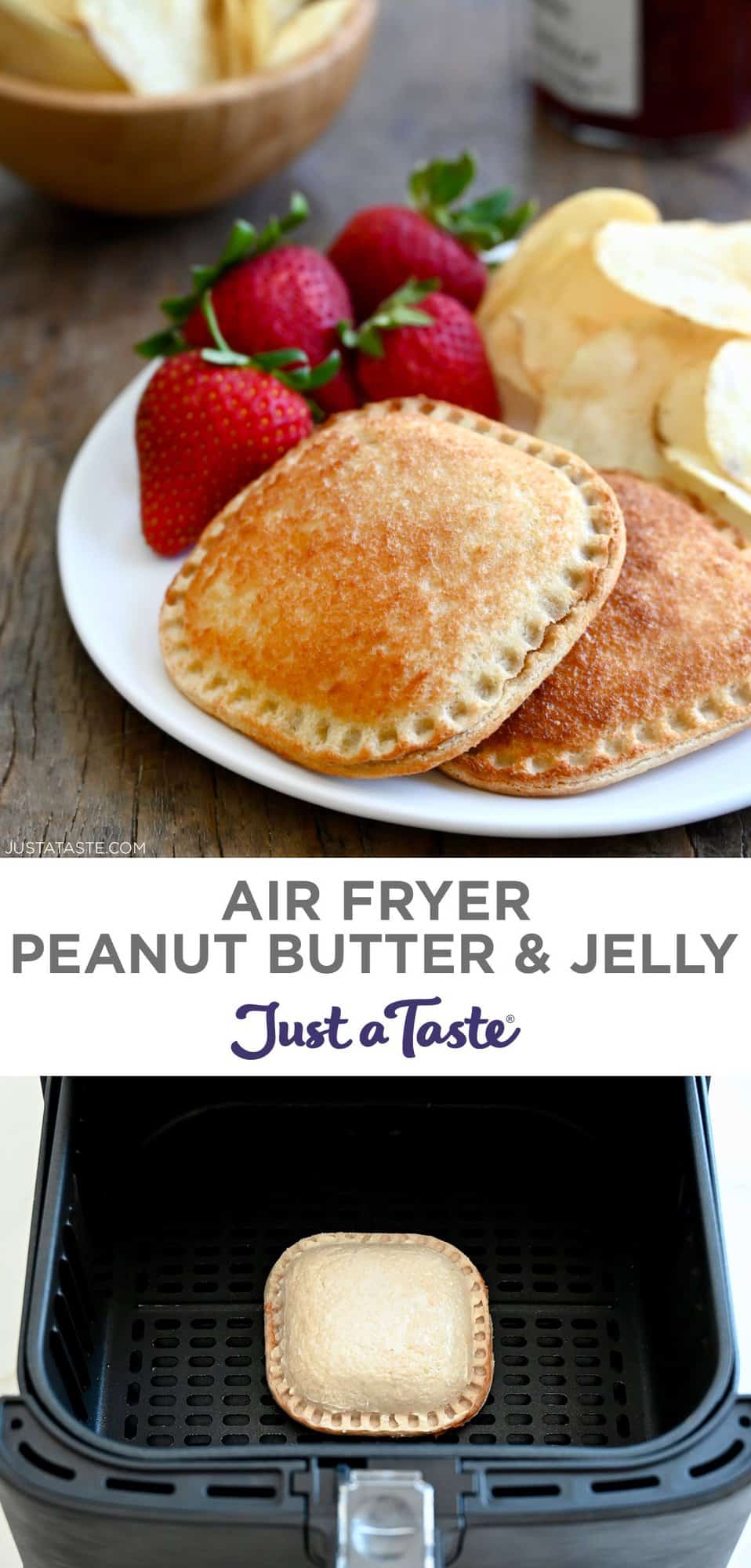 Air Fryer Peanut Butter and Jelly Just a Taste
