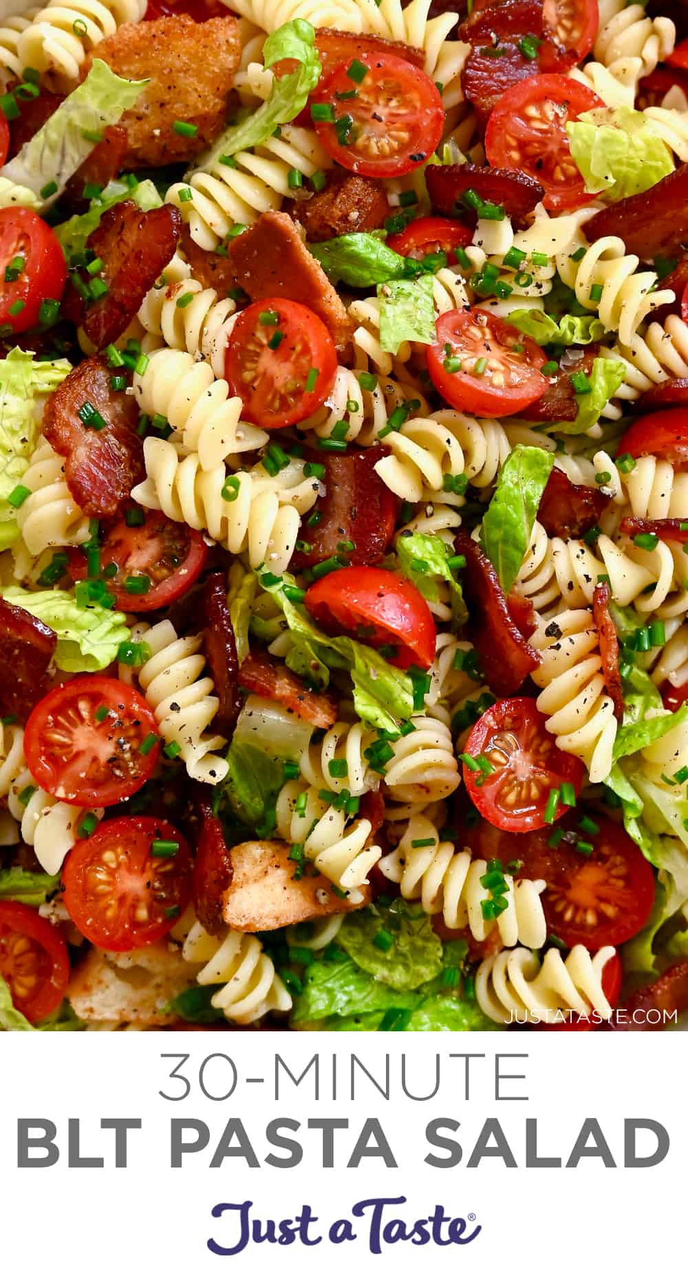 30Minute BLT Pasta Salad Just a Taste
