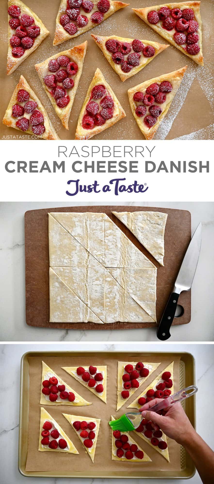 Raspberry Cream Cheese Danish Just a Taste