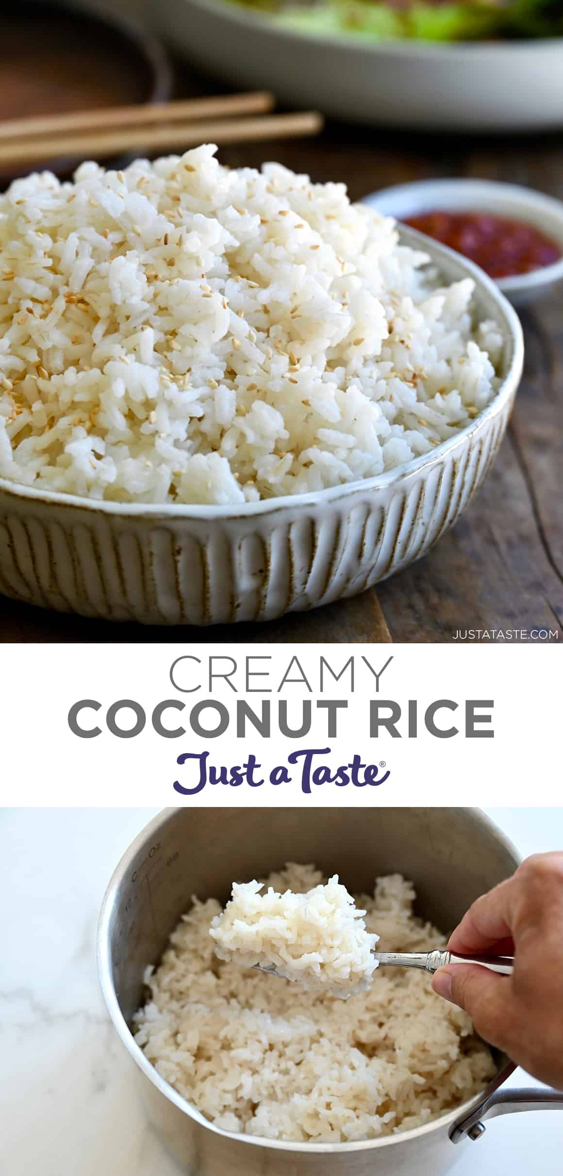 The Best Creamy Coconut Rice Just a Taste