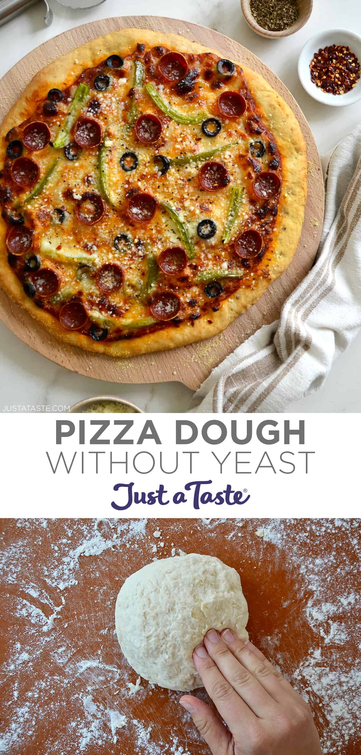 Easy Pizza Dough Without Yeast (25Minute Recipe!)