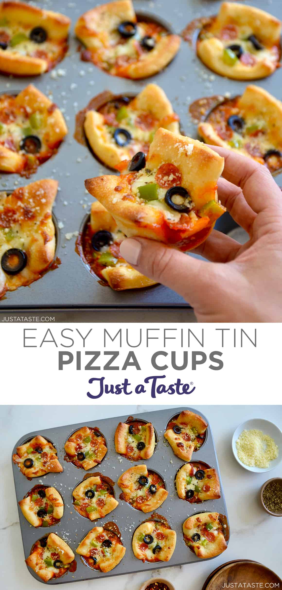 Easy Muffin Pan Pizza Cups Just a Taste