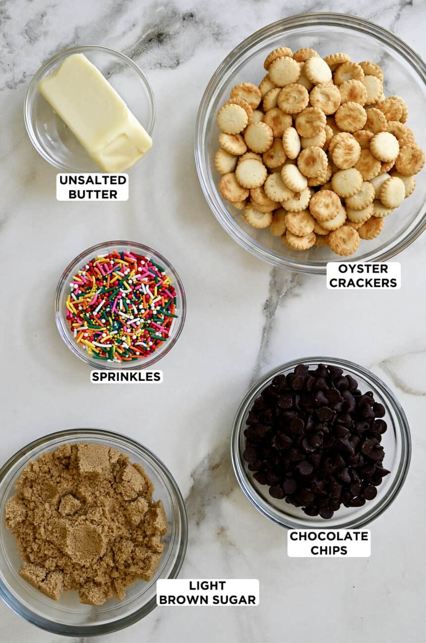 Oyster Cracker Toffee Bark Just a Taste