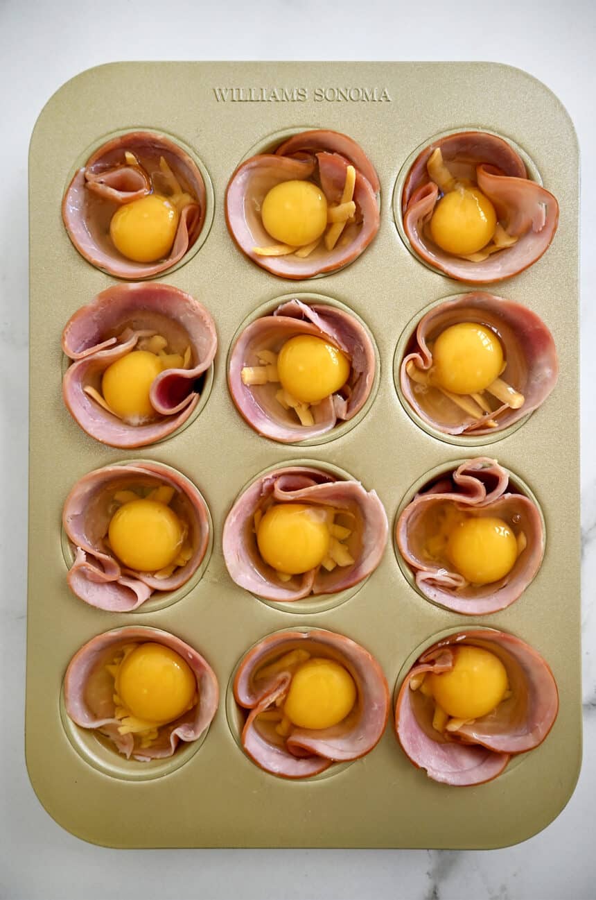 Ham and Cheese Egg Cups (20Minute Recipe)