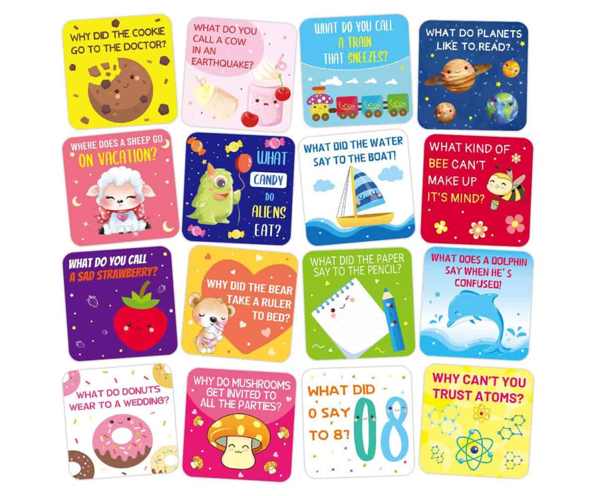 Lunch box jokes for kids.