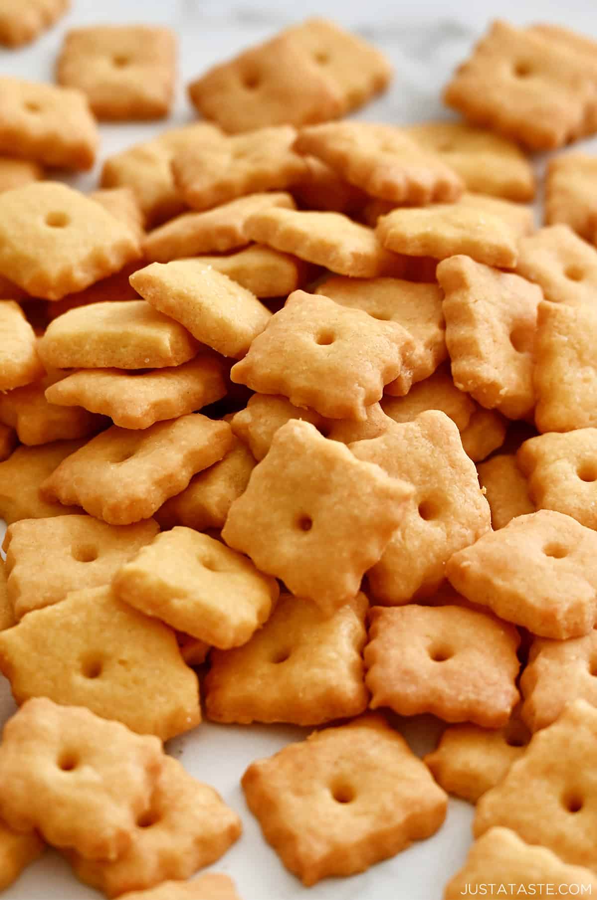 Copycat Cheez-Its made with just four simple ingredients.